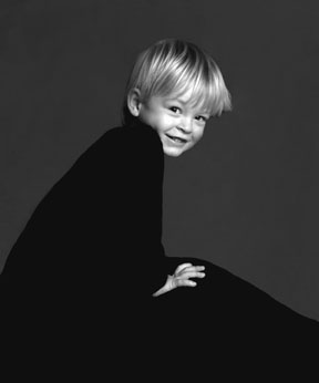 Photograph of a young boy by professional photographer Michael Ahearn